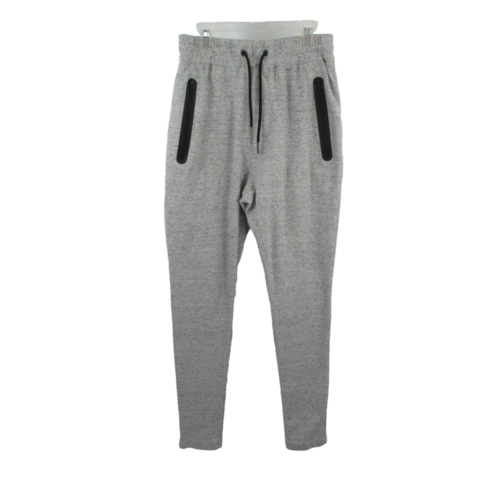 ZANEROBE Activewear Sweatpants Men 30 Gray Drawstring Athleisure Zip Pockets